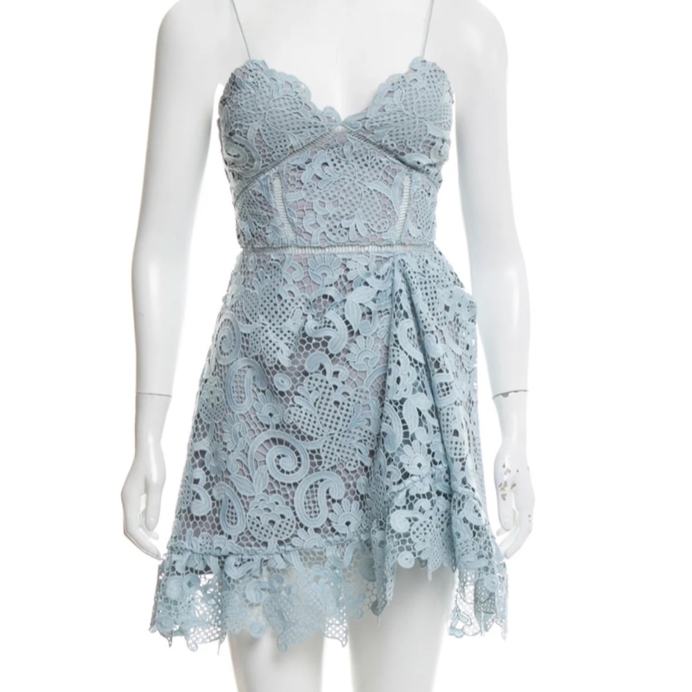 Self Portrait Lace Mini Dress